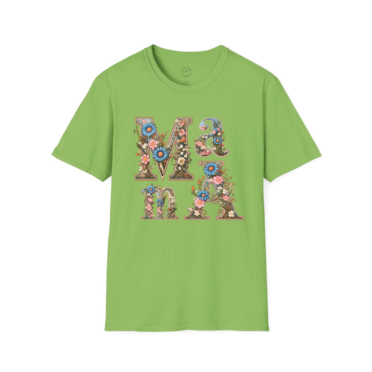 Floral Mama Unisex T-Shirt, Softstyle Tee, Casual Wear, Gift for Mother day,mama