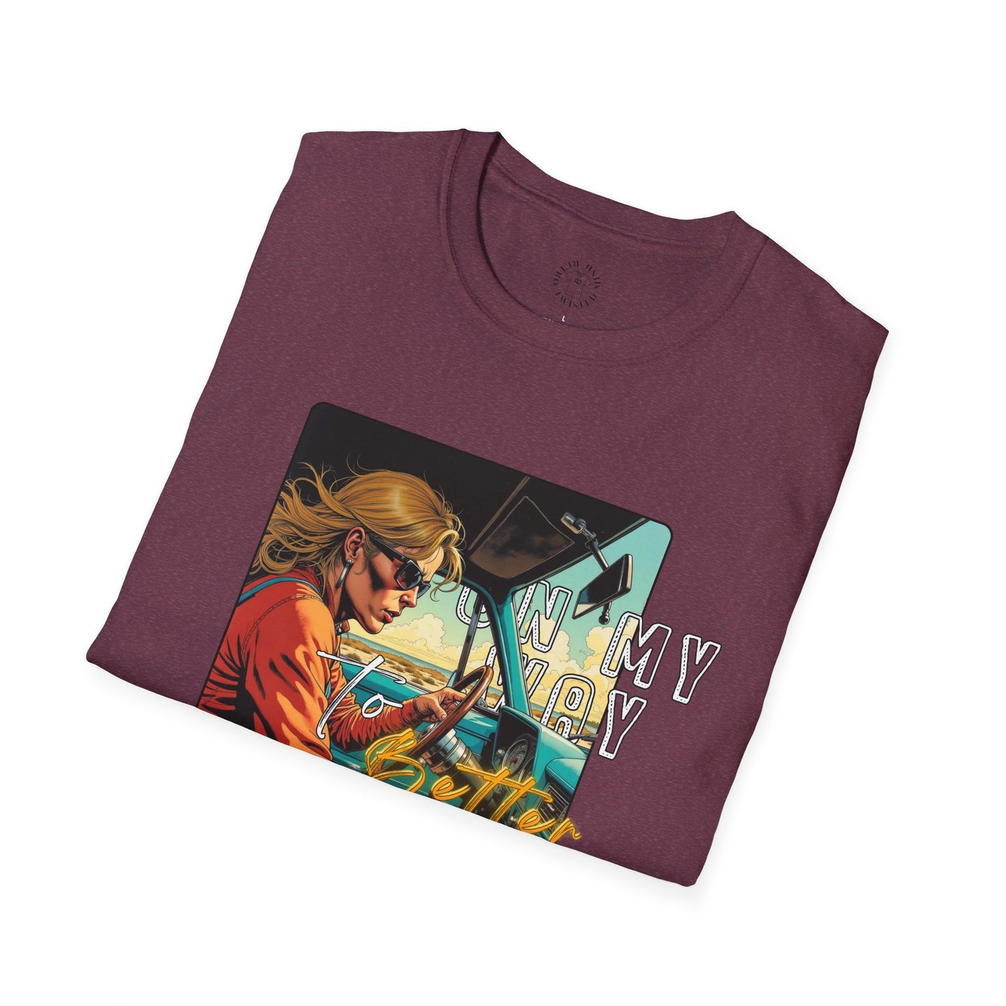 In My Element Graphic T-Shirt | Unisex Softstyle Tee,woman driving