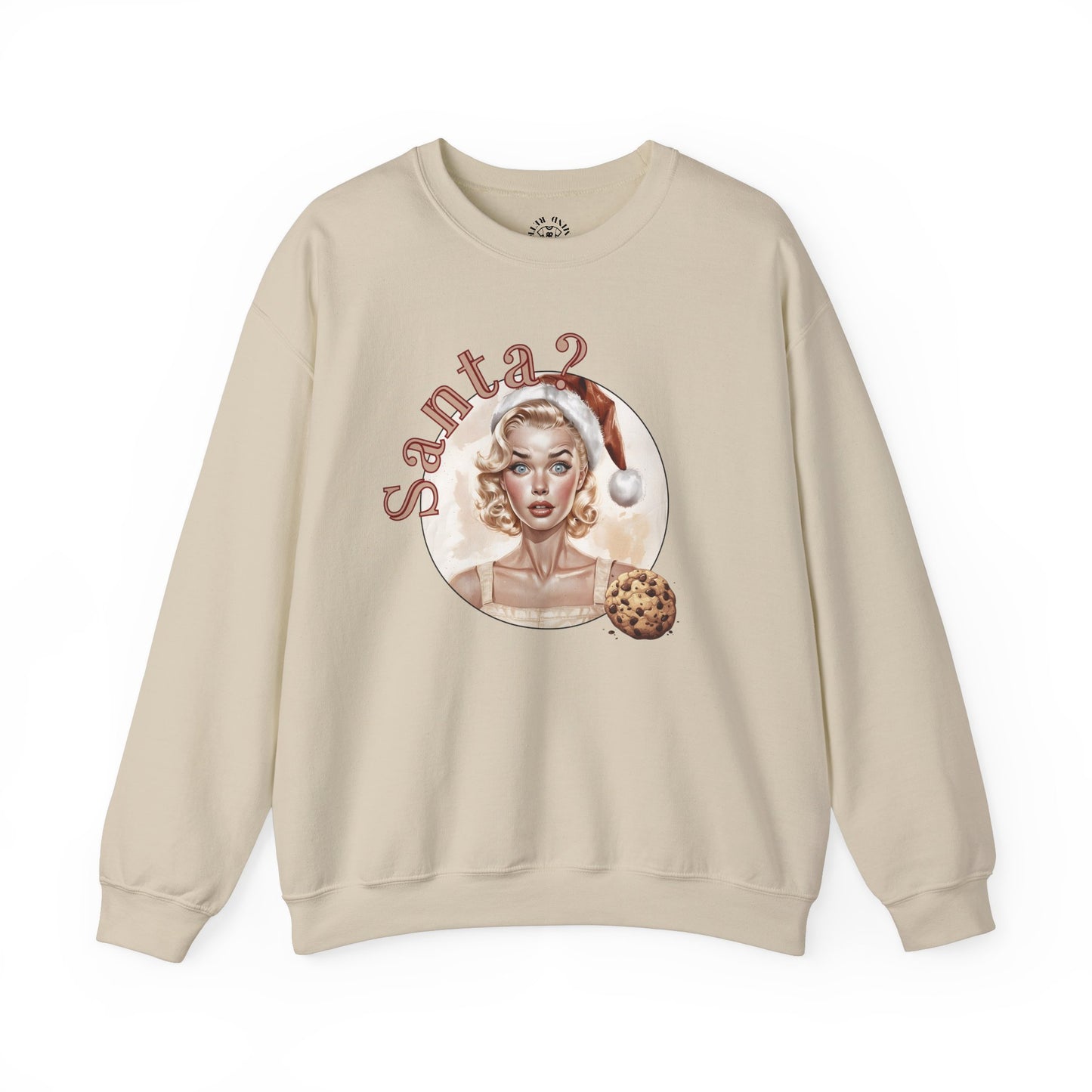 Funny Cookie Lover Sweatshirt - Retro Design - Santa? Christmas