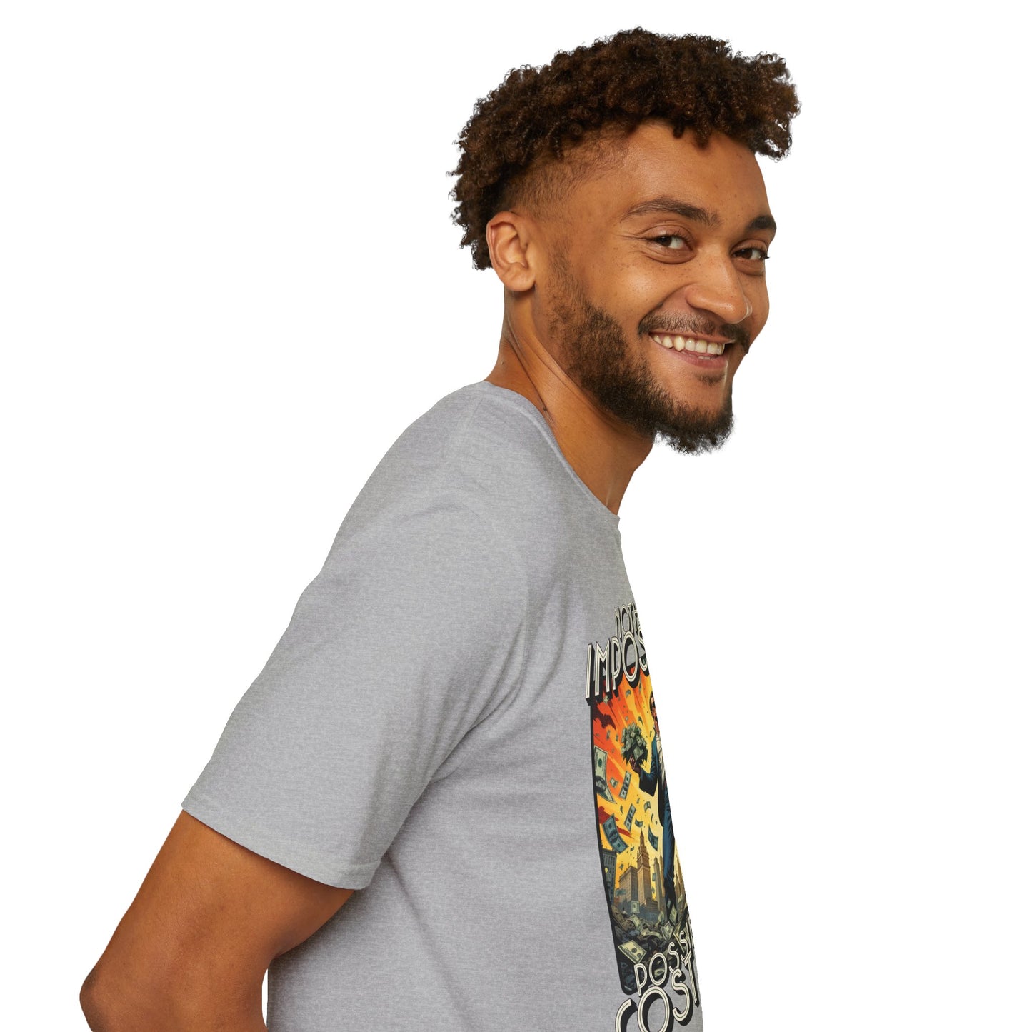 Unisex Softstyle T-Shirt - 'Nothing is Impossible, Possible Just Cost More' Graphic Tee.twisted