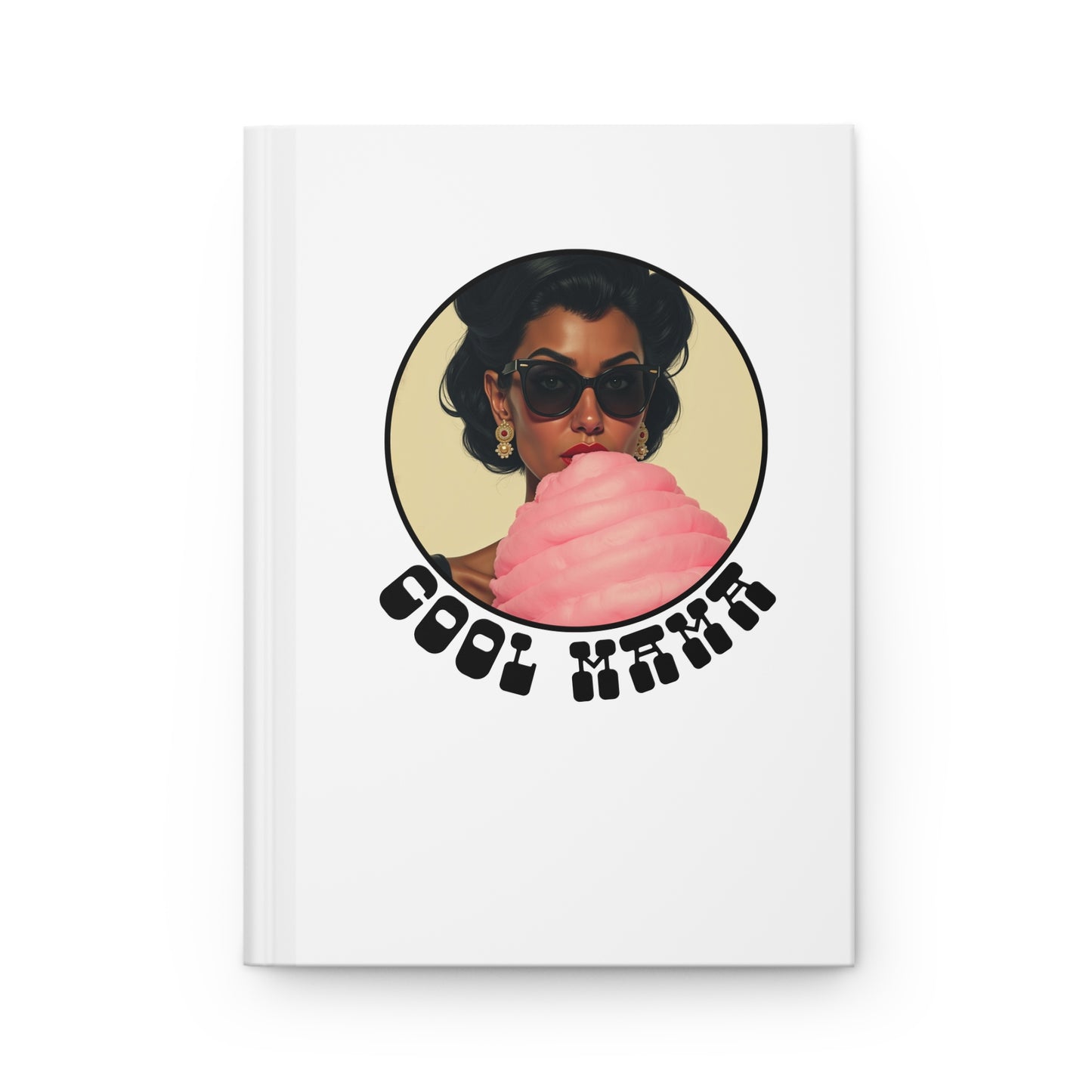 Retro Cool Vibes Journal, Vintage Aesthetic Notebook for Creatives, Cotton Candy Theme, Gift for Artists, Writing, and Sketching