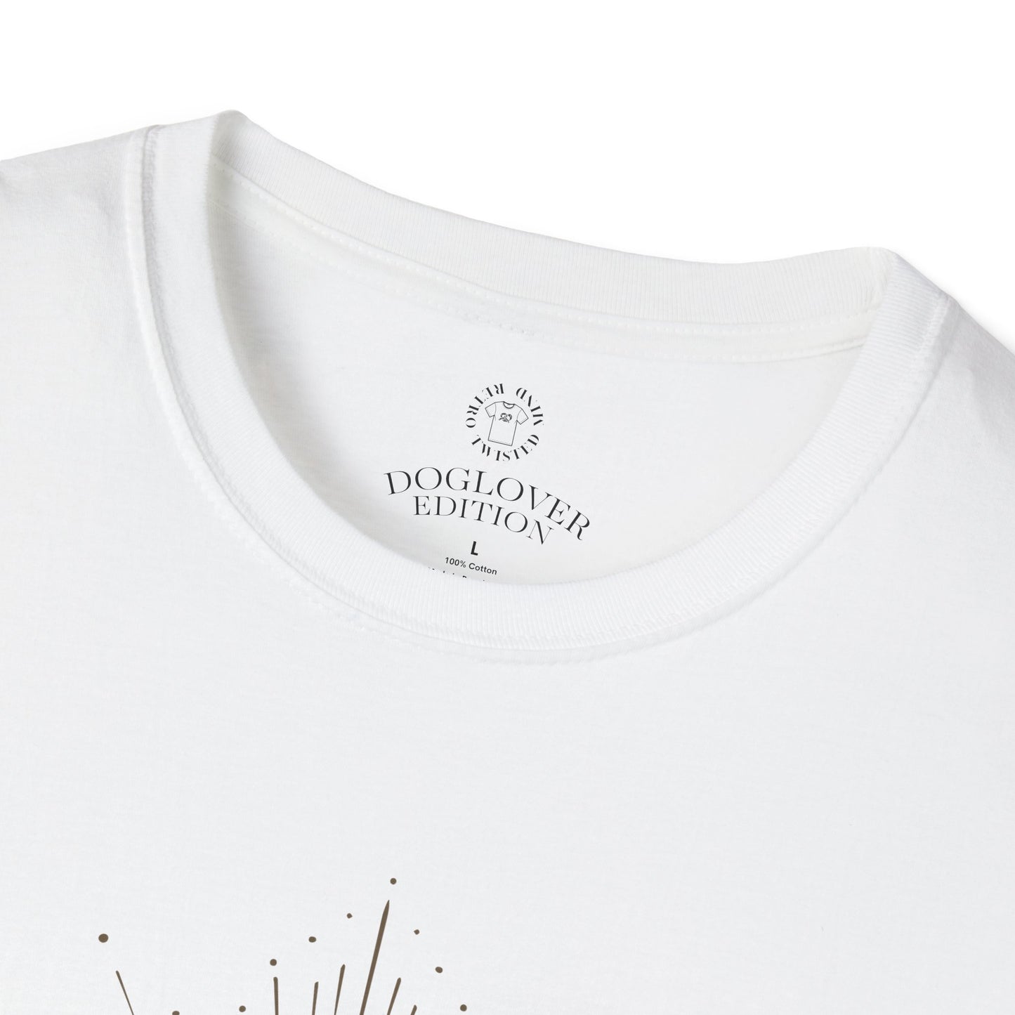 Golden Heart Unisex Softstyle T-Shirt - Perfect Gift for Dog Lovers