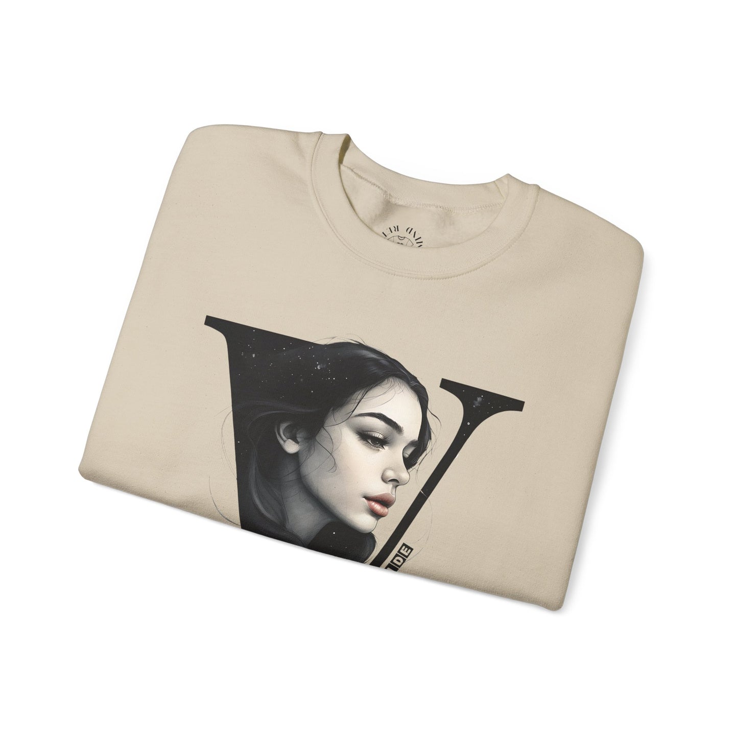 Letter V, Stylish Artistic Sweatshirt, Trendy Crewneck, Graphic Sweater, Cozy Unisex Top, Unique Gift for Art Lovers, Everyday Comfort