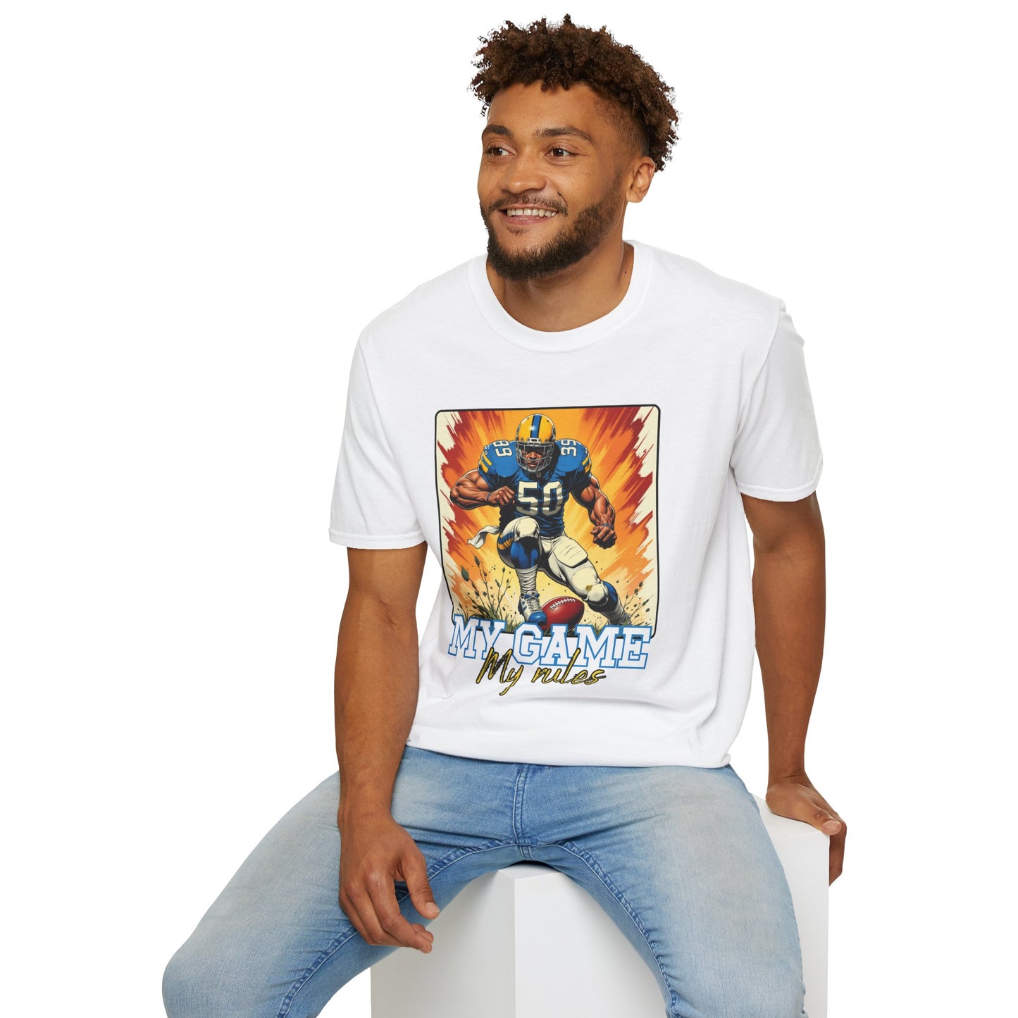 My Game My Rules Unisex Softstyle T-Shirt - Perfect for Sports Fans.sport