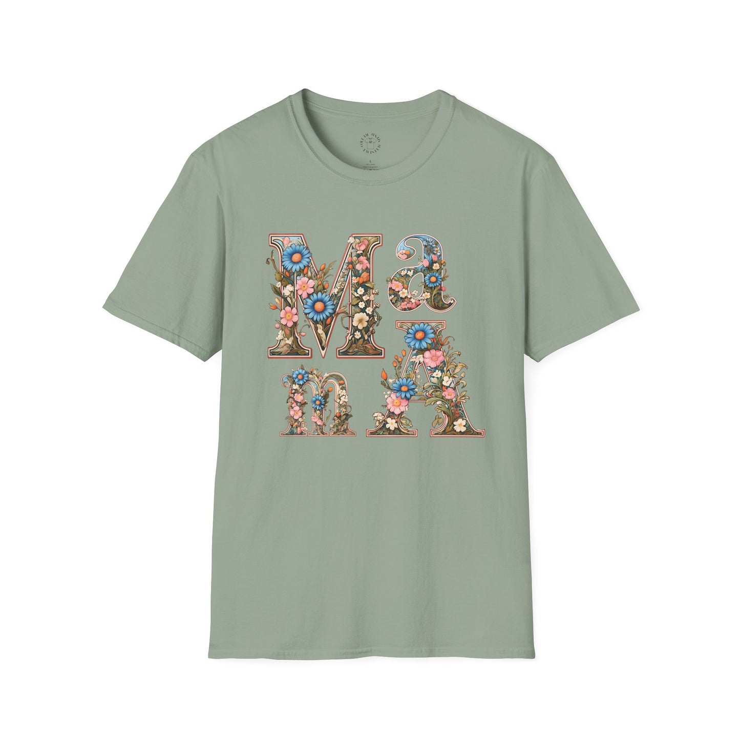 Floral Mama Unisex T-Shirt, Softstyle Tee, Casual Wear, Gift for Mother day,mama