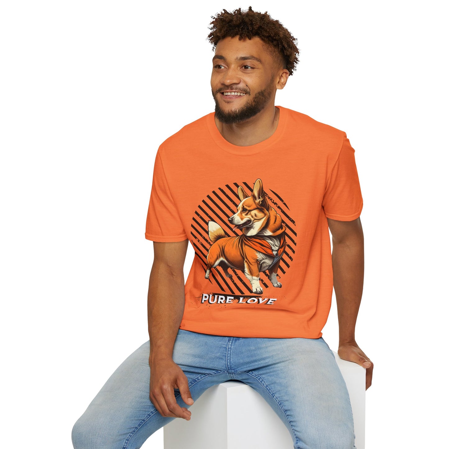 Pure Love Corgi Unisex Softstyle T-Shirt