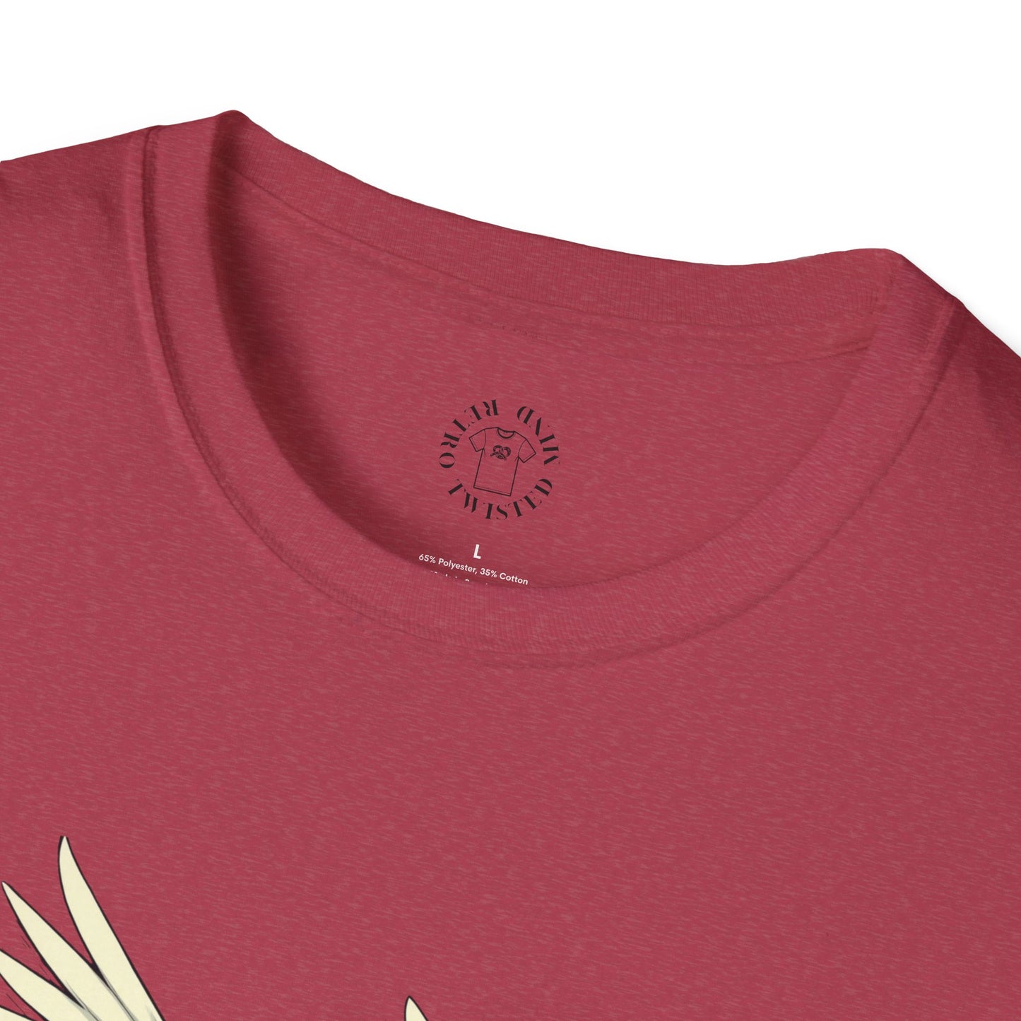 Hopeful Wings Unisex Softstyle T-Shirt - Inspirational Graphic Tee,dove,twisted