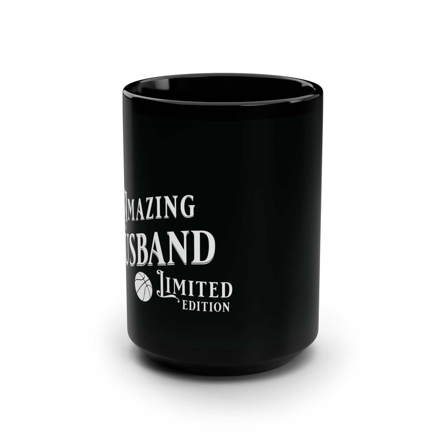 Amazing Husband, Basketball, Valentine's day gift for him .Black Mug