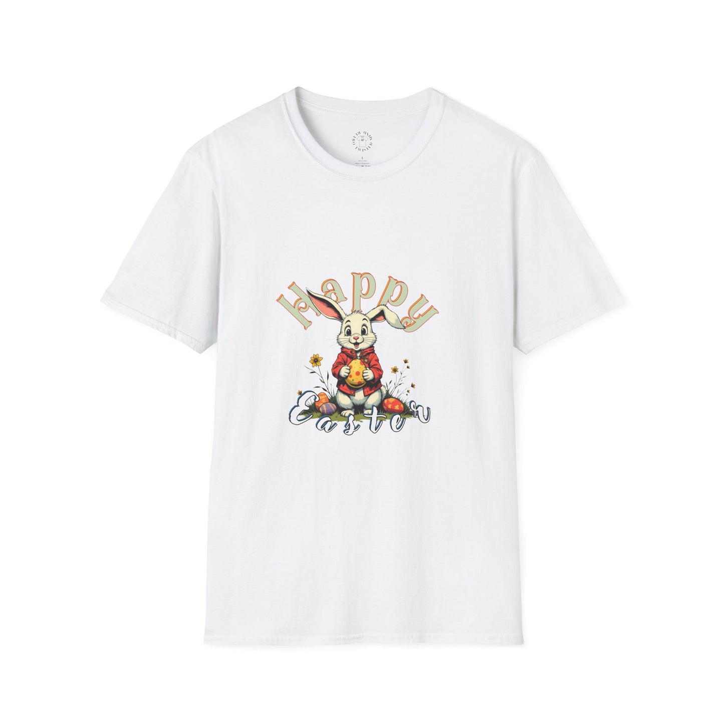 Happy Easter Unisex Softstyle T-shirt - Spring Celebration Tee,easter bunny