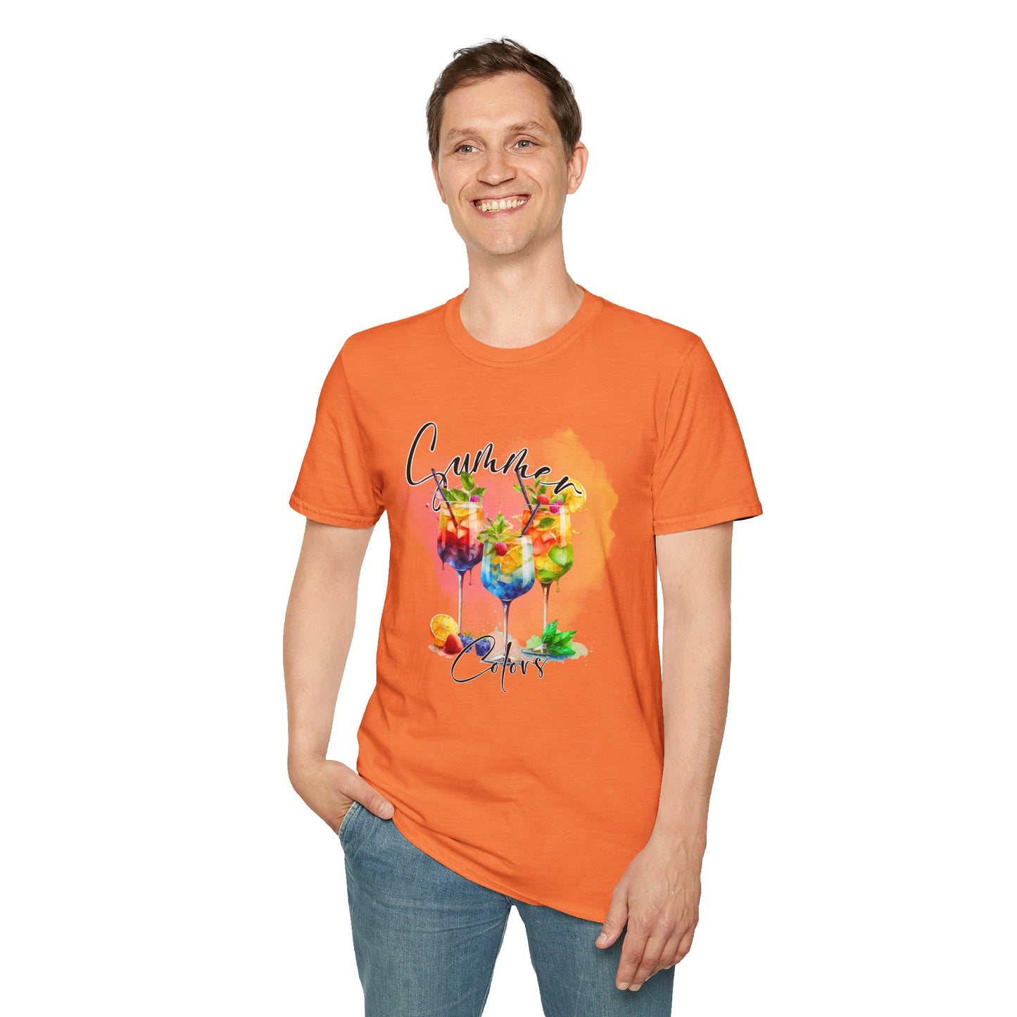 Colorful Floral Summer Unisex T-Shirt, Boho Shirt, Gift for Her, Vacation Tee, Festival Apparel, Summer Outfit