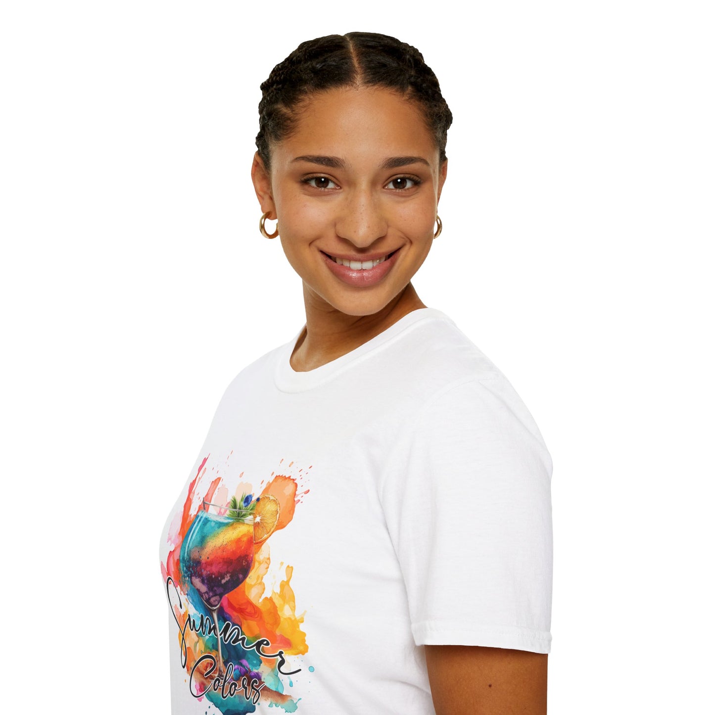 Colorful Artistic T-Shirt with Inspirational Design, Unisex Softstyle Tee, Gift for Art Lovers, Casual Wear, Birthday Gift Idea