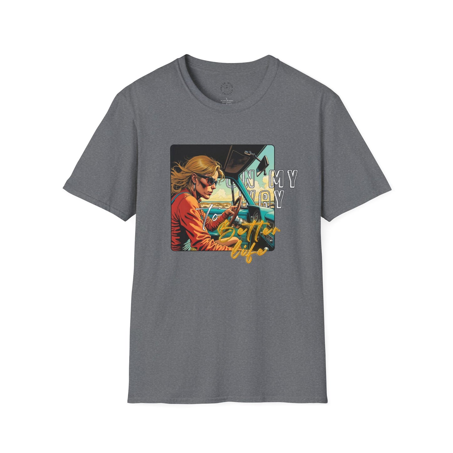 In My Element Graphic T-Shirt | Unisex Softstyle Tee,woman driving