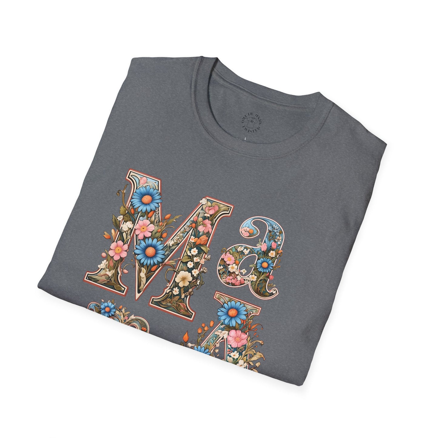 Floral Mama Unisex T-Shirt, Softstyle Tee, Casual Wear, Gift for Mother day,mama