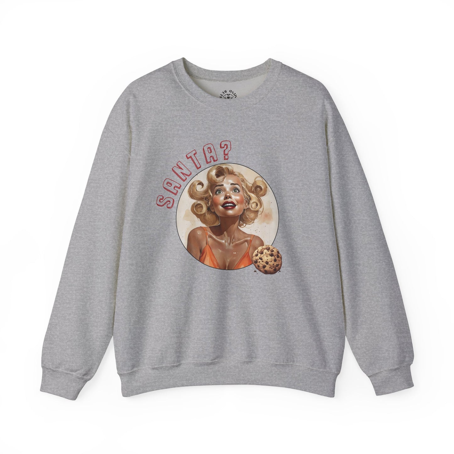 Funny Cookie Lover Sweatshirt - Retro Design - Santa? Christmas