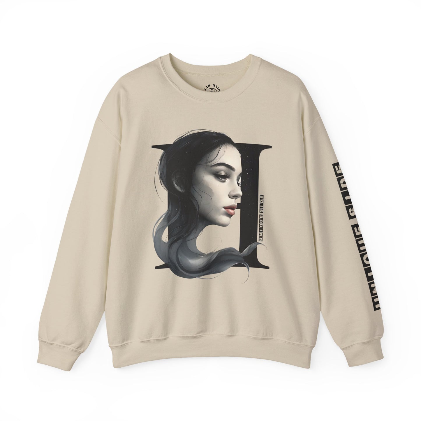 Letter H, Stylish Artistic Sweatshirt, Trendy Crewneck, Graphic Sweater, Cozy Unisex Top, Unique Gift for Art Lovers, Everyday Comfort