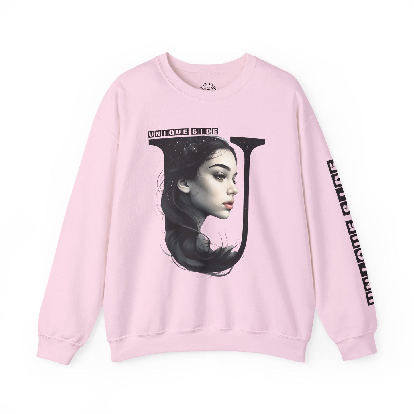 Letter U, Stylish Artistic Sweatshirt, Trendy Crewneck, Graphic Sweater, Cozy Unisex Top, Unique Gift for Art Lovers, Everyday Comfort