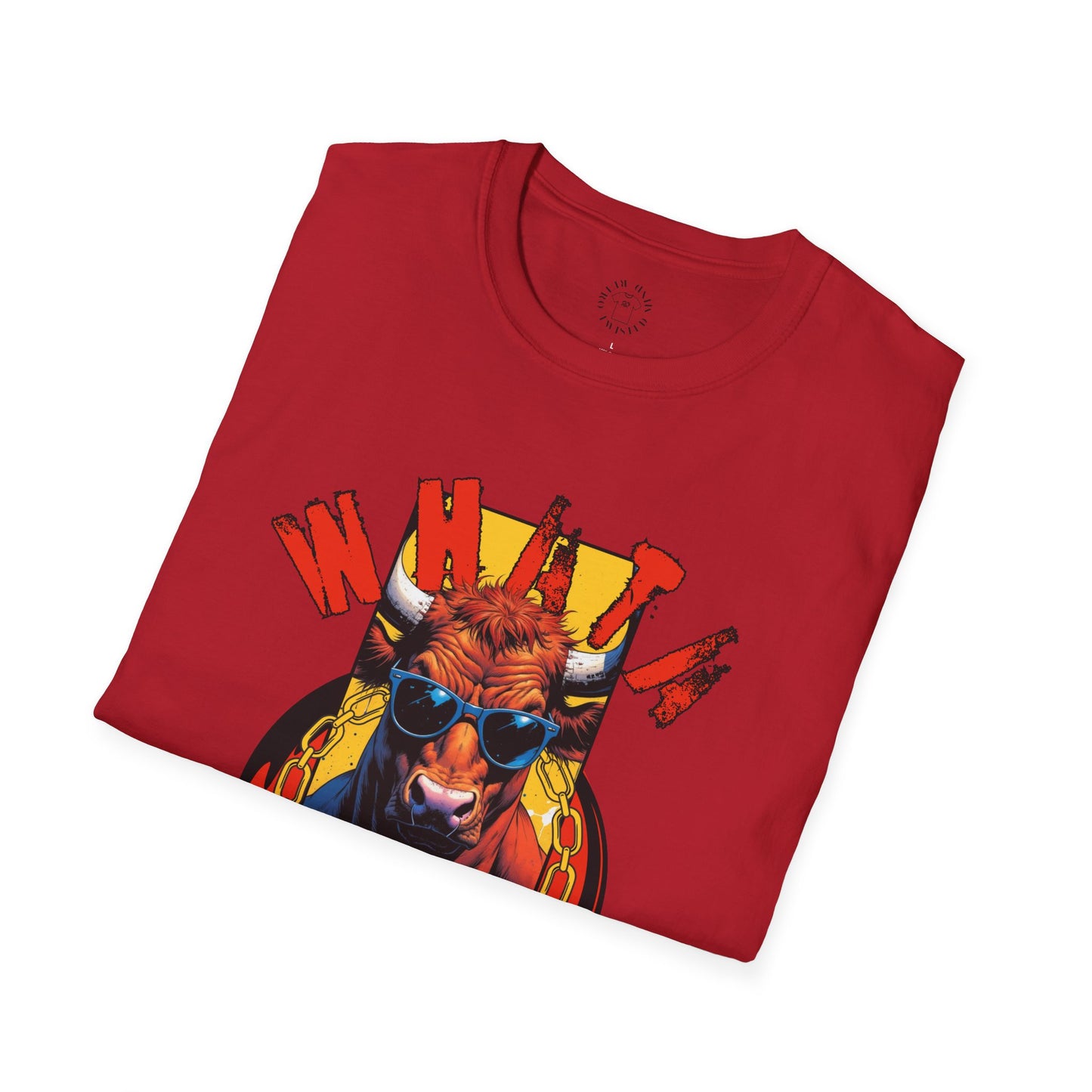 Funny Cow Graphic Unisex T-Shirt - 'Wata bull Shhhh...'