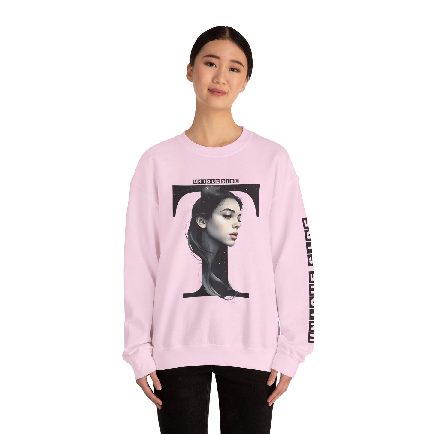 Letter T, Stylish Artistic Sweatshirt, Trendy Crewneck, Graphic Sweater, Cozy Unisex Top, Unique Gift for Art Lovers, Everyday Comfort