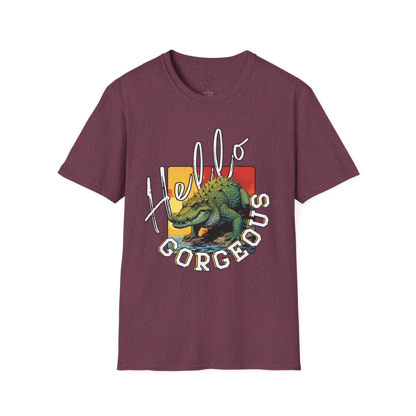 Hello Gorgeous Unisex Softstyle T-Shirt – Fun and Casual Graphic Tee,florida,gator,