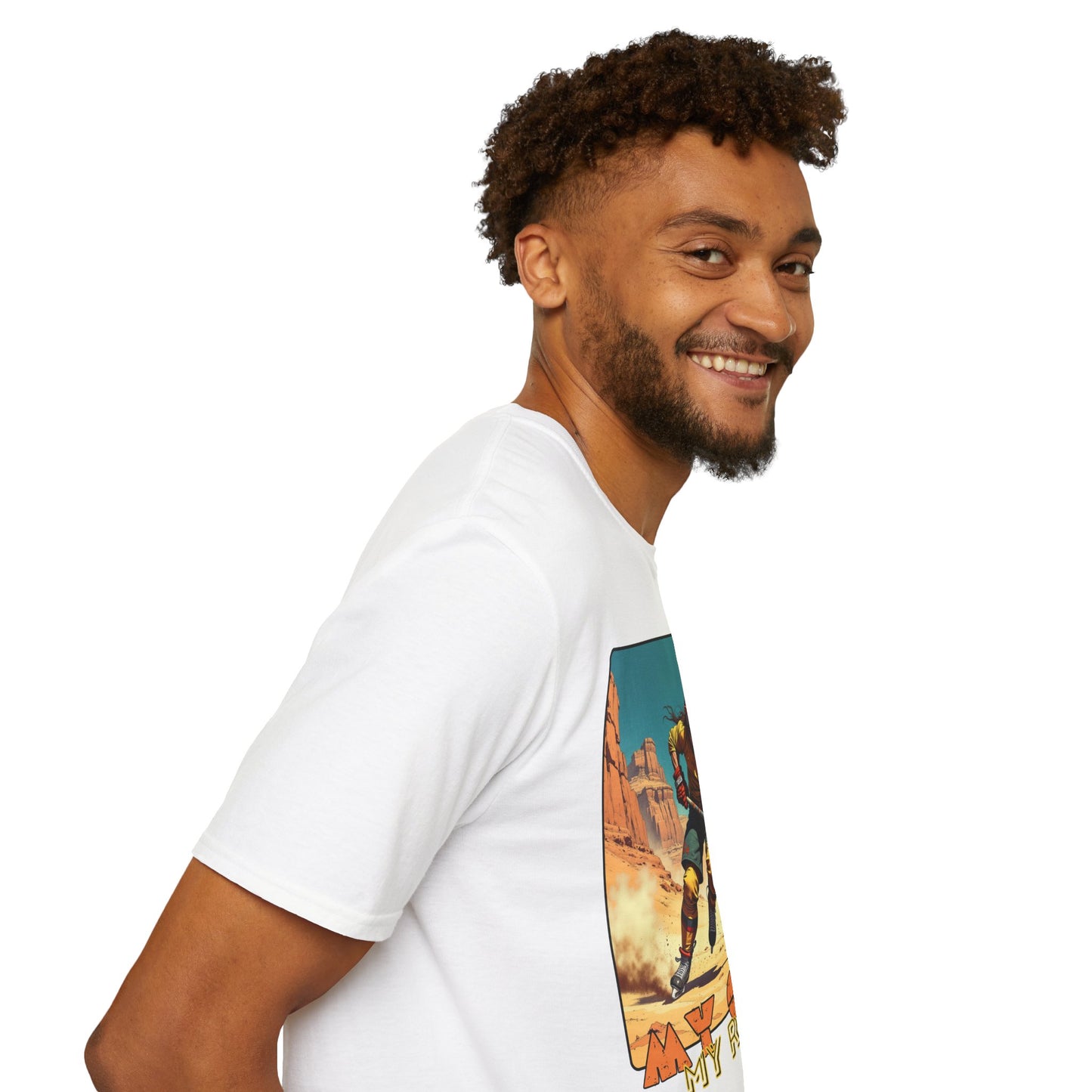 Retro Gamer Unisex Softstyle T-Shirt - 'My Game, My Rules' hockey ,sport