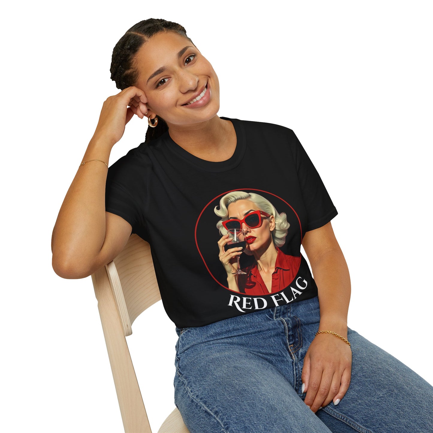 Vintage Red Flag T-Shirt for Fun-Loving Souls.twisted