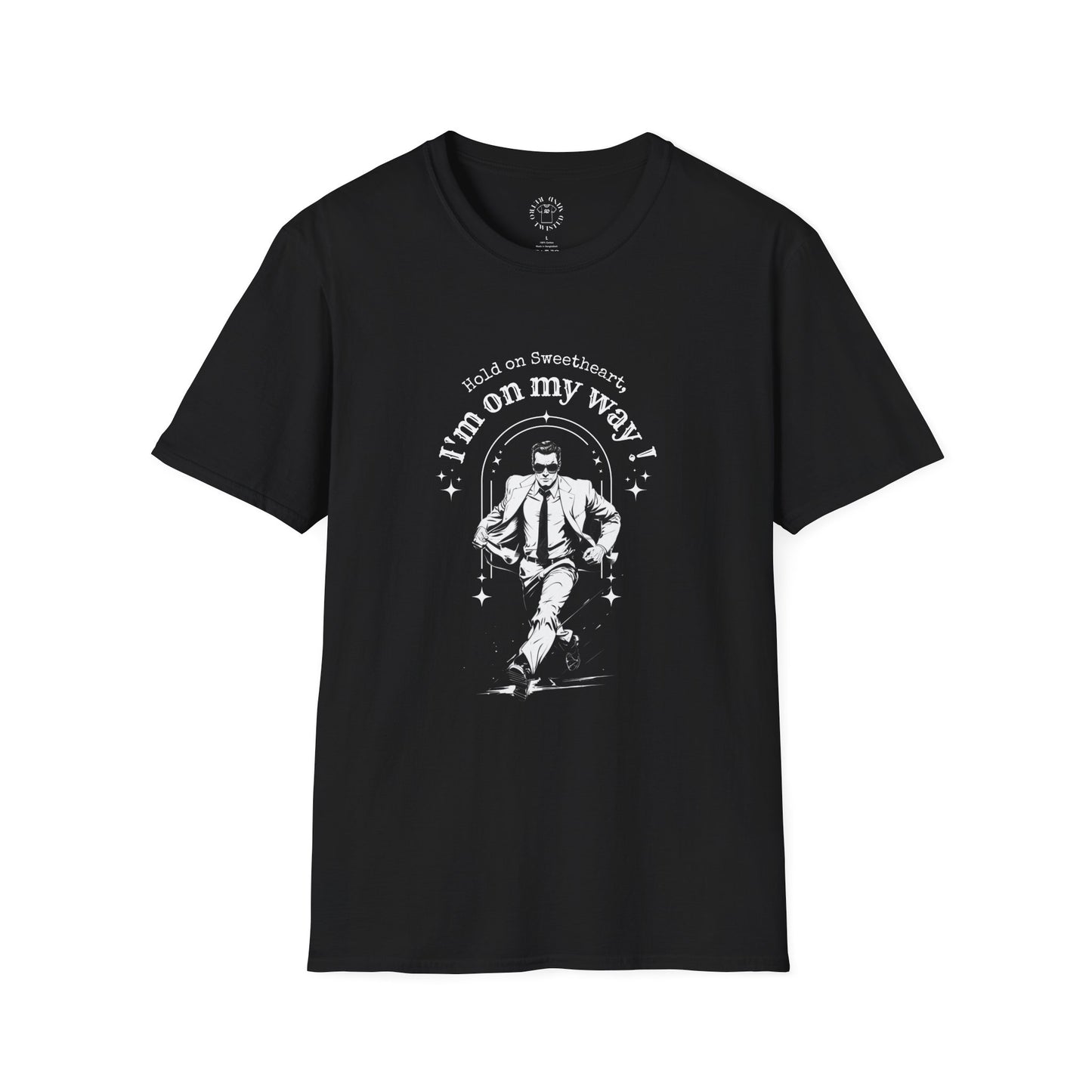 Unisex Softstyle T-Shirt – Retro 'I'm on my Way' Graphic Tee,