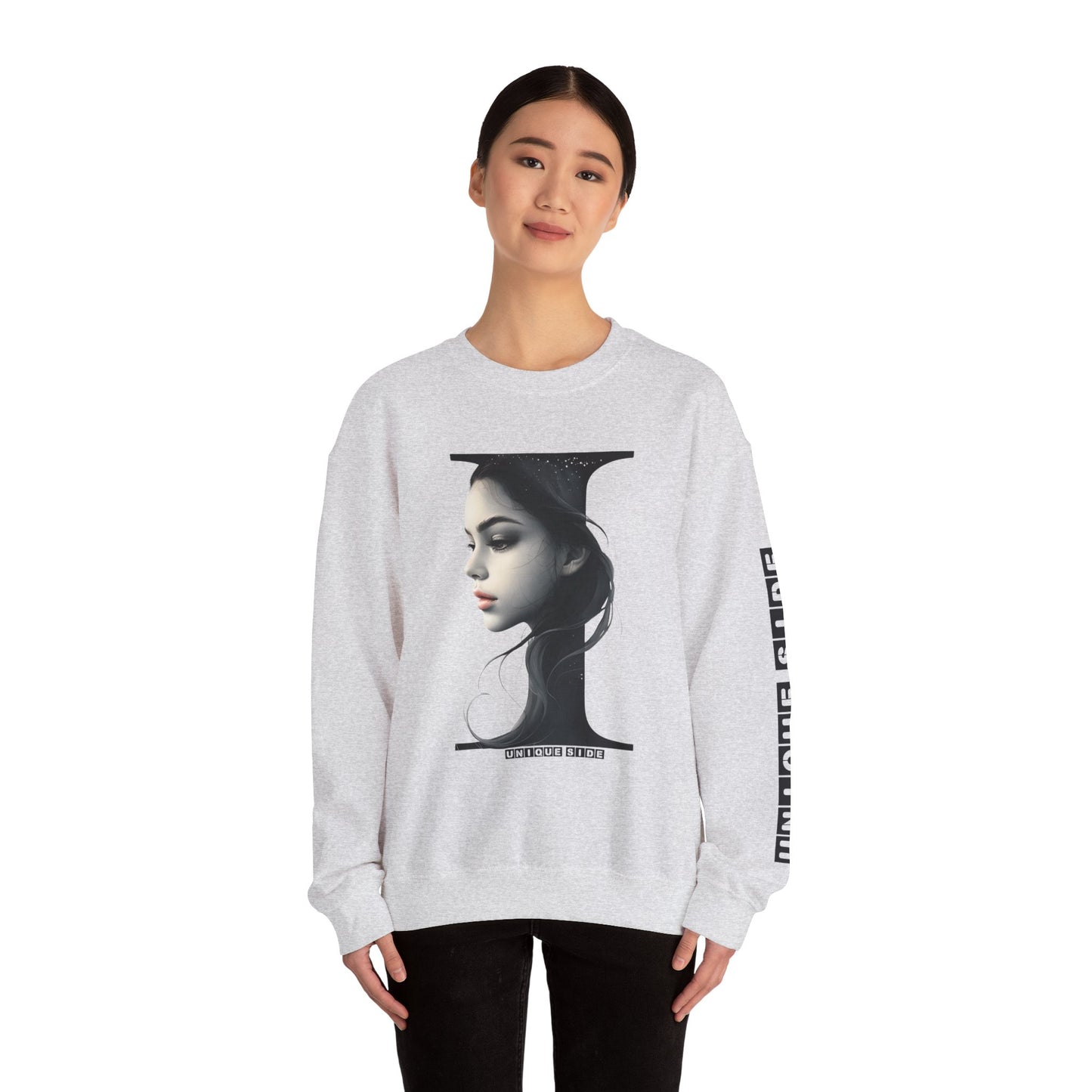 Letter I, Stylish Artistic Sweatshirt, Trendy Crewneck, Graphic Sweater, Cozy Unisex Top, Unique Gift for Art Lovers, Everyday Comfort