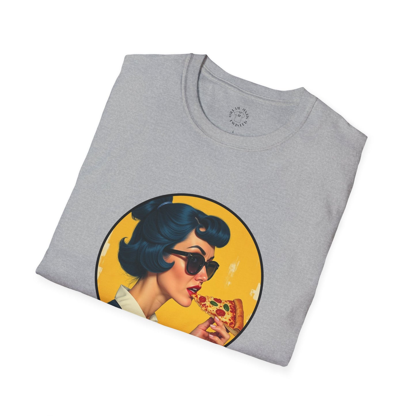 Cool Mama Unisex Softstyle T-Shirt - Retro Chic Pizza Lover Tee,mom