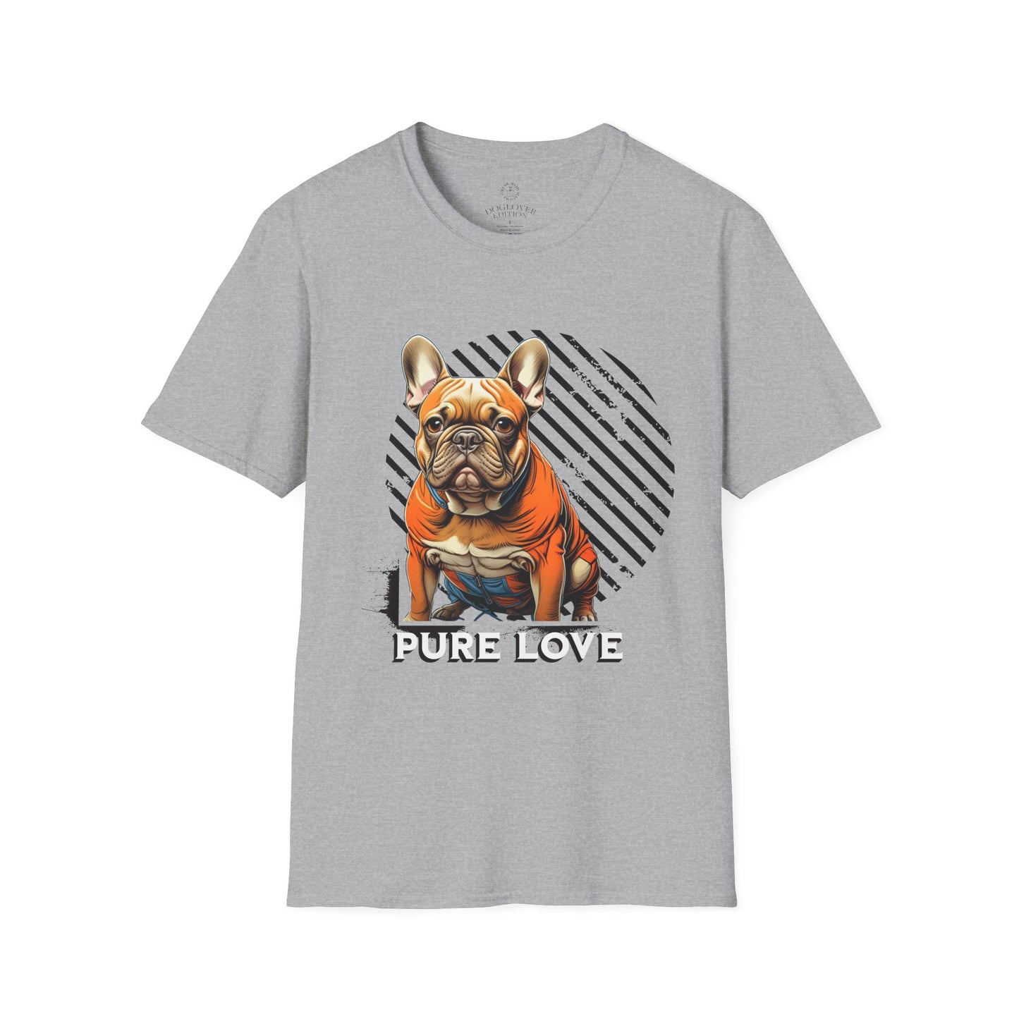 Pure Love French Bulldog Unisex Softstyle T-Shirt