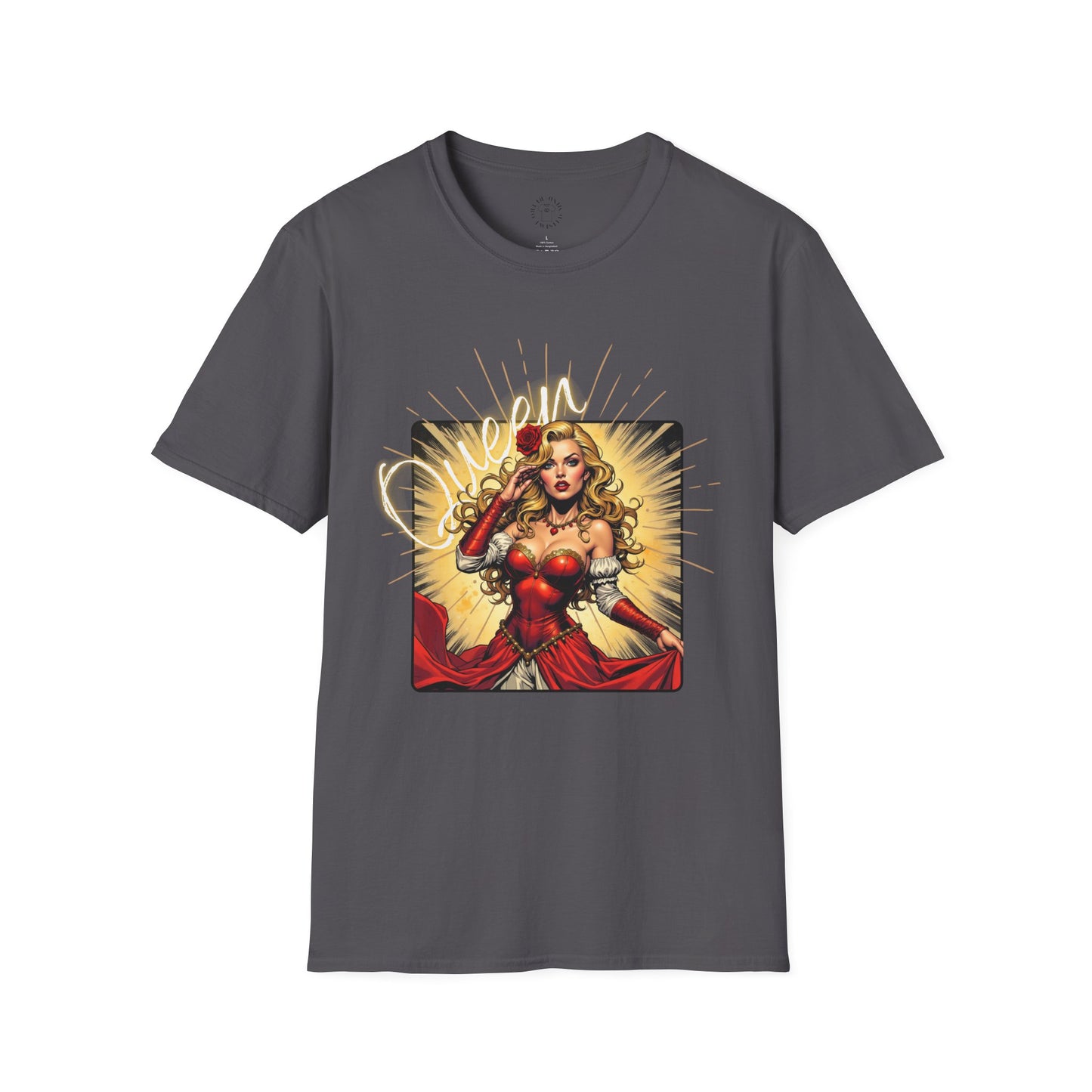 Empowered Women Unisex Softstyle T-Shirt - Bold & Confident Design, queen. girl