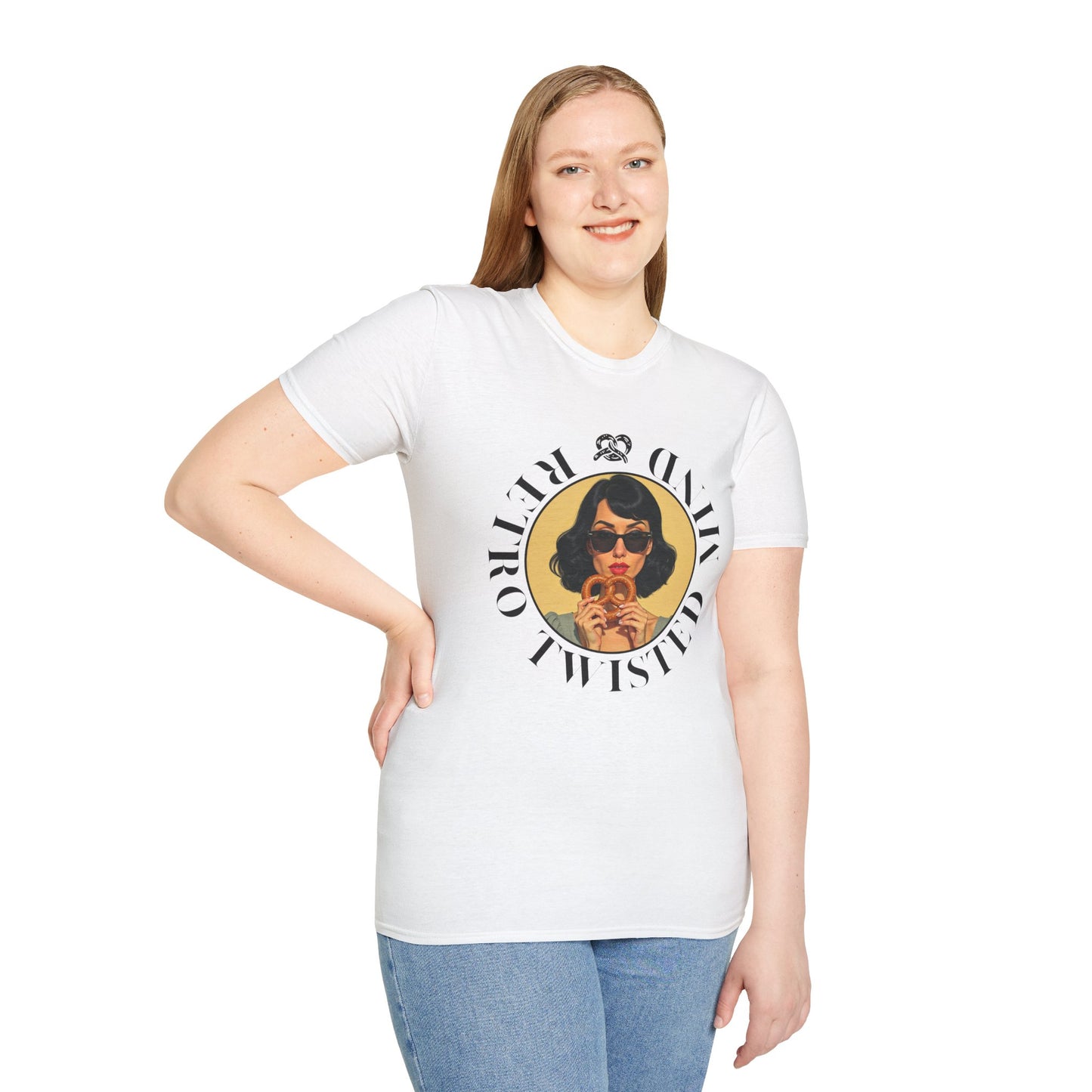 Twisted Mind, Unisex Softstyle T-Shirt - Retro Vibe Graphic Tee, twisted