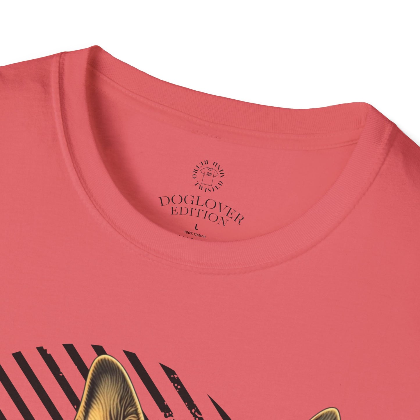 German Shepherd Pure Love Unisex Softstyle T-Shirt .dog