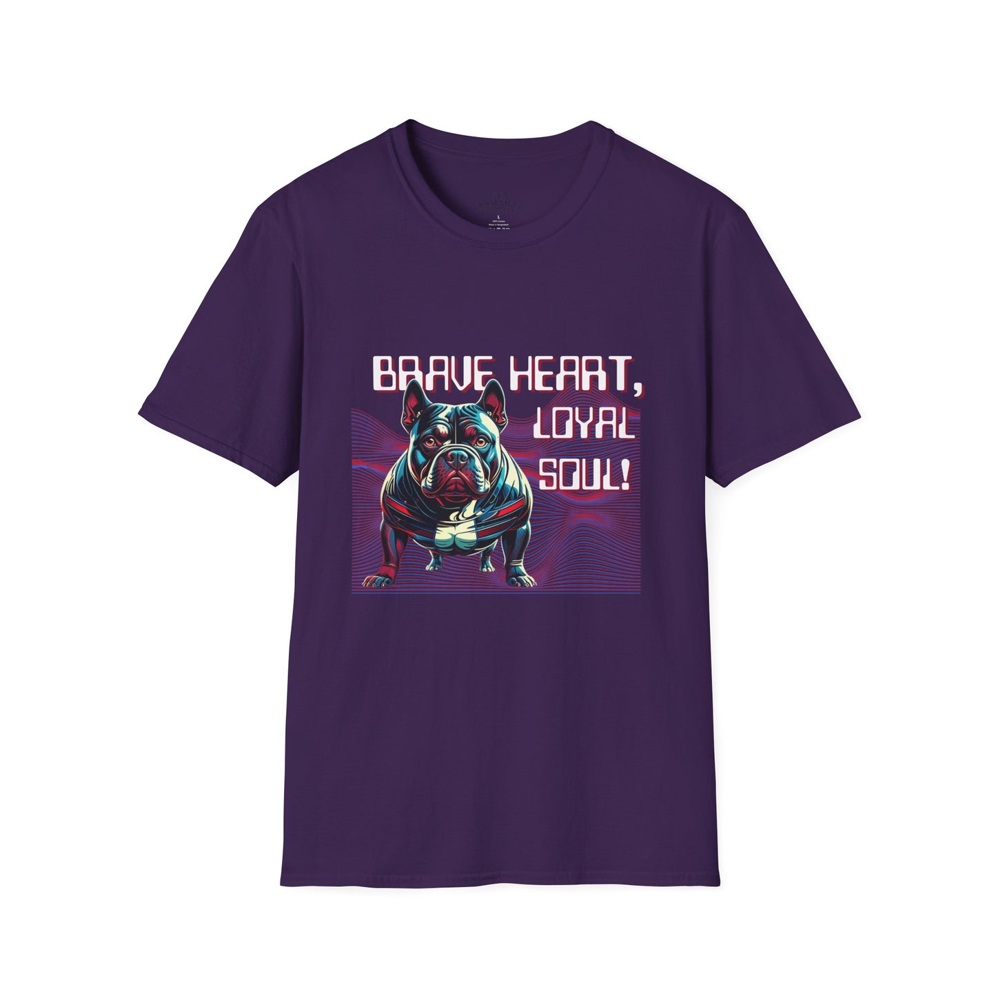 Copy of Brave Heart, Loyal Soul Dog T-Shirt - Unisex Softstyle Tee