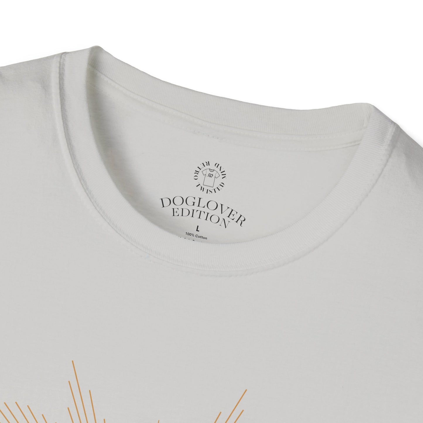 Golden Heart Dog Art Unisex T-Shirt, Animal Lover Gift, Pet Enthusiast Tee, Casual Wear, Birthday Gift, Cute Dog T-Shirt