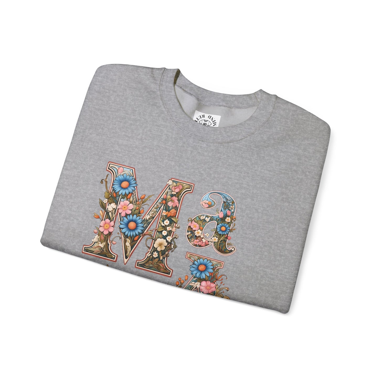 Unisex Heavy Blend™ Crewneck Sweatshirt,mother day gift, mama ,flower