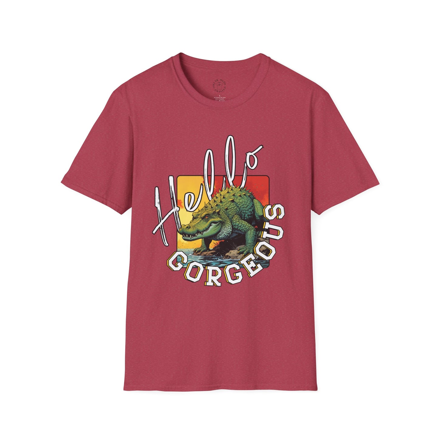 Hello Gorgeous Unisex Softstyle T-Shirt – Fun and Casual Graphic Tee,florida,gator,