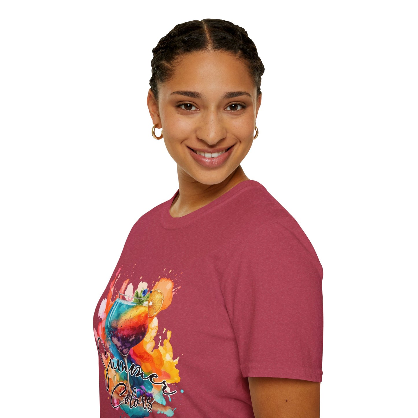 Colorful Artistic T-Shirt with Inspirational Design, Unisex Softstyle Tee, Gift for Art Lovers, Casual Wear, Birthday Gift Idea