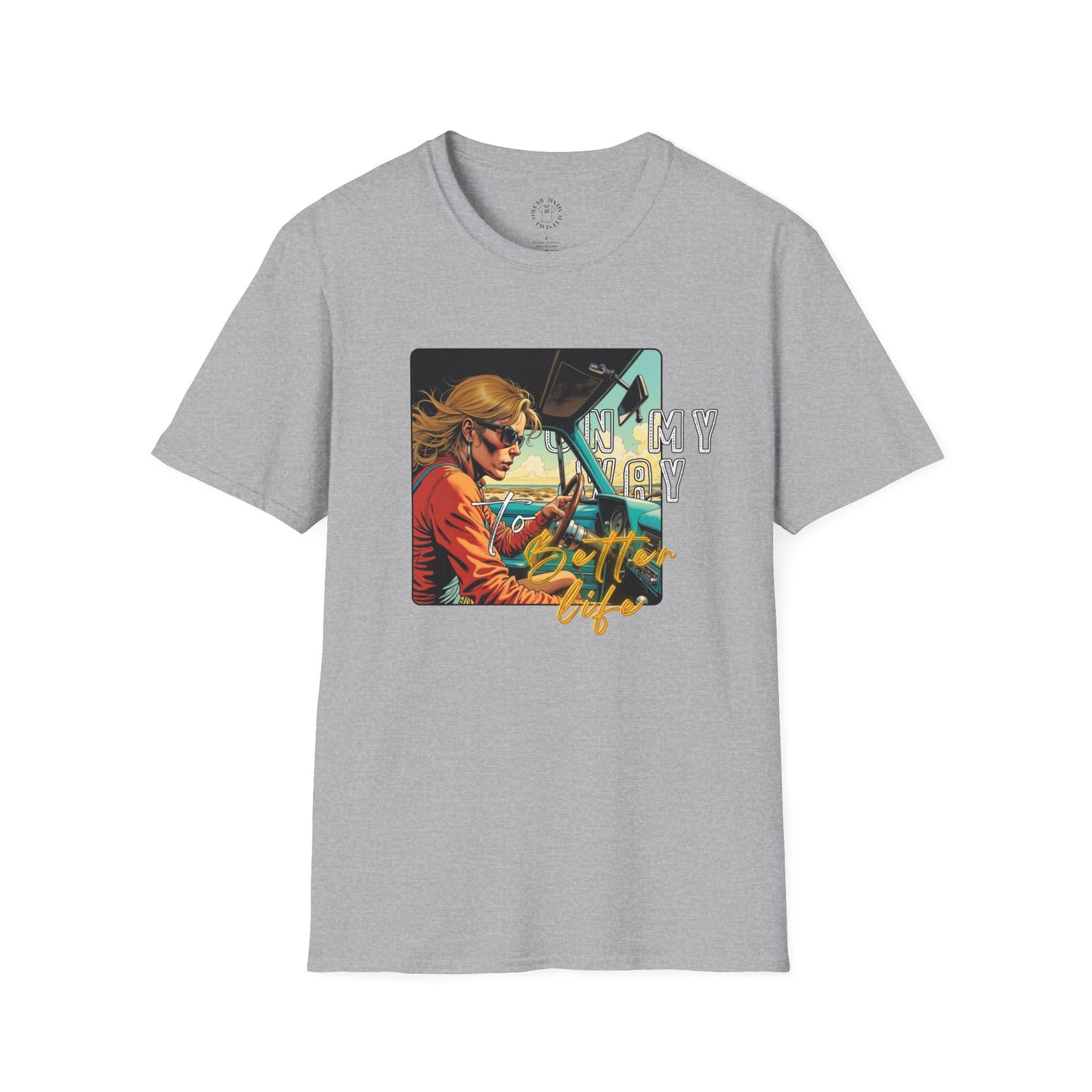 In My Element Graphic T-Shirt | Unisex Softstyle Tee,woman driving
