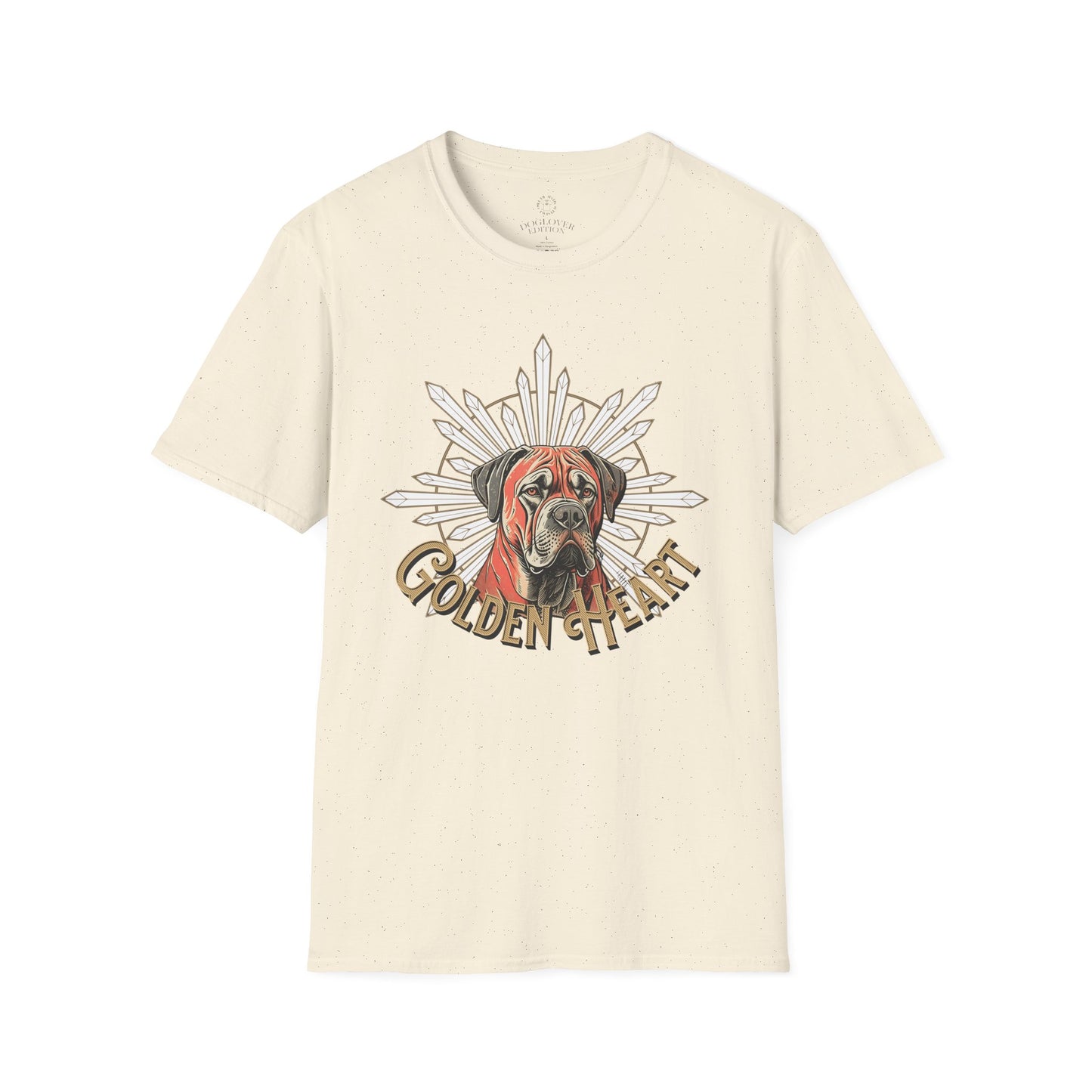 Golden Heart Dog Lover Unisex Softstyle T-Shirt