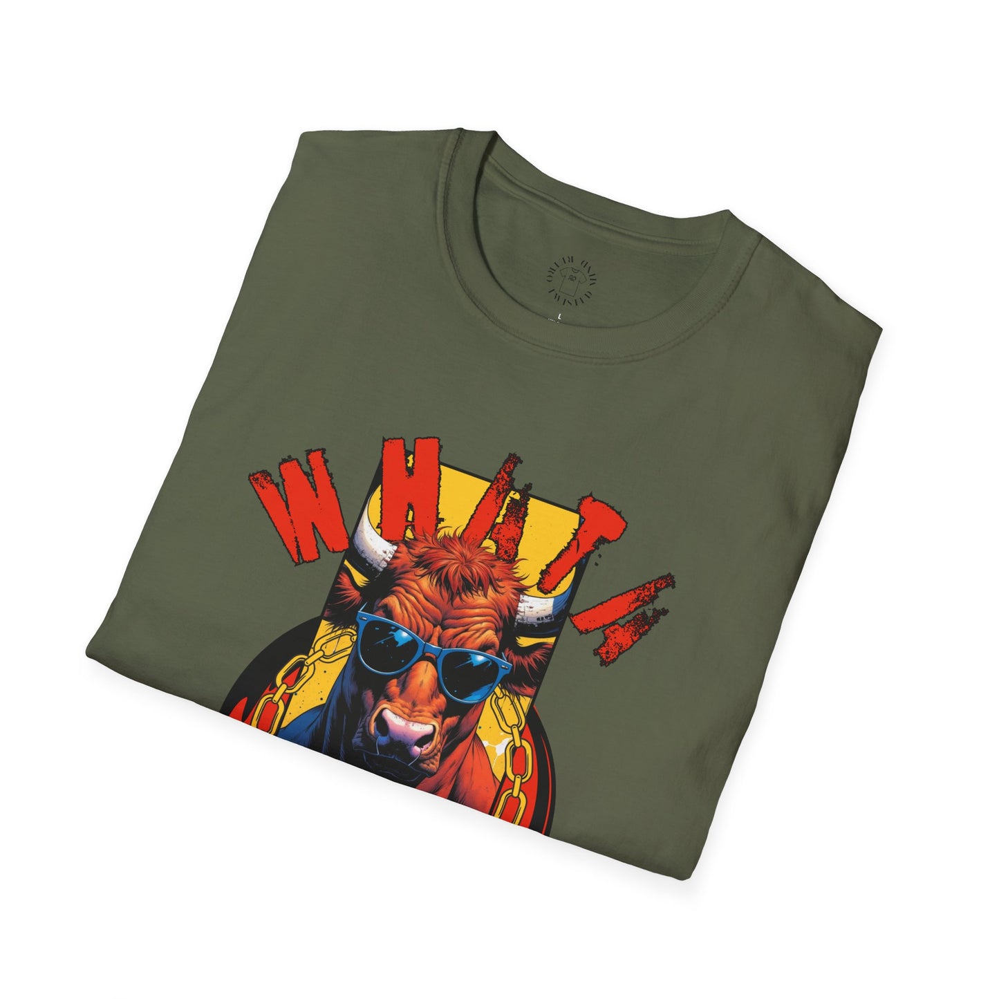Funny Cow Graphic Unisex T-Shirt - 'Wata bull Shhhh...'