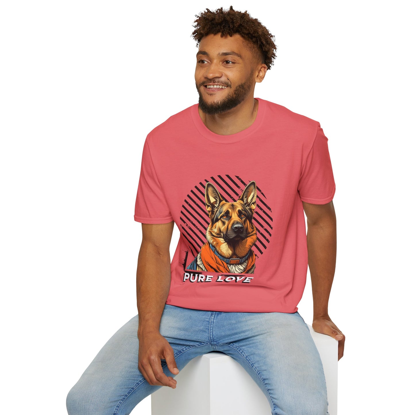 Pure Love Dog Art Unisex T-Shirt - Perfect Gift for Dog Lovers