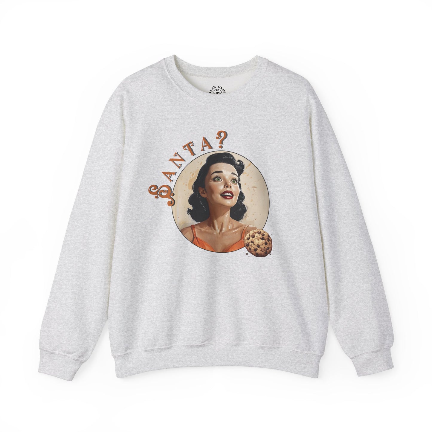 Funny Cookie Lover Sweatshirt - Retro Design - Santa? Christmas