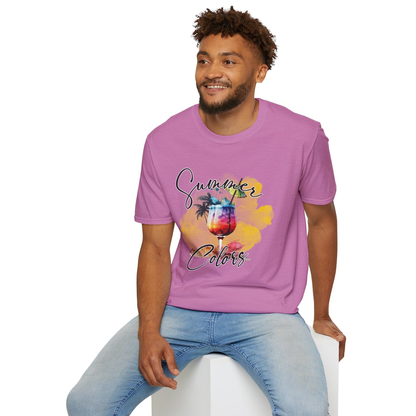 Summer Colors T-Shirt, Unisex Tee for Beach Days, Vacation Style, Summer Outing, Travel Shirt, Gift for Him/Her