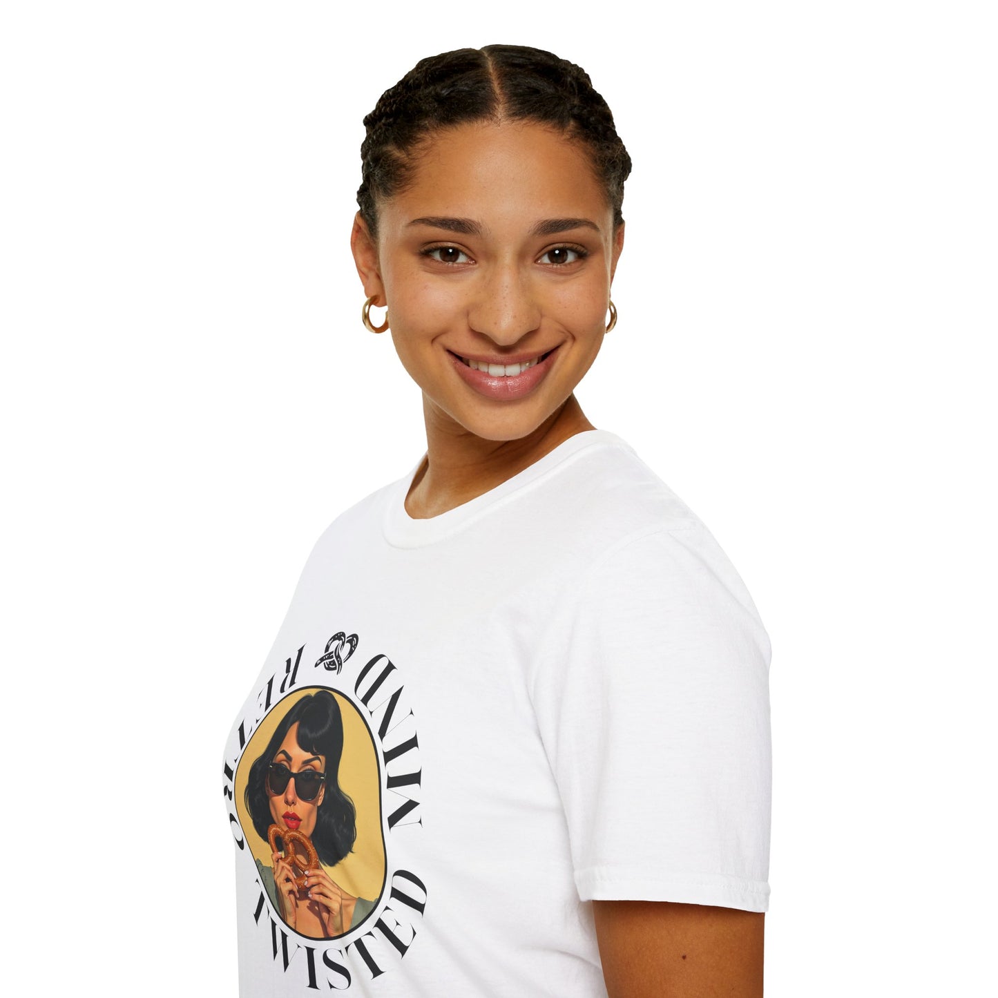 Twisted Mind, Unisex Softstyle T-Shirt - Retro Vibe Graphic Tee, twisted