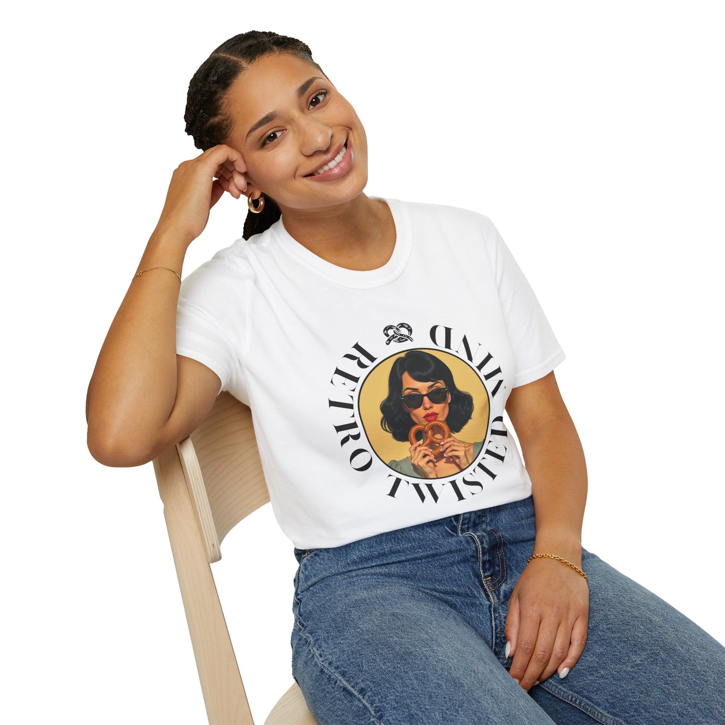 Twisted Mind, Unisex Softstyle T-Shirt - Retro Vibe Graphic Tee, twisted