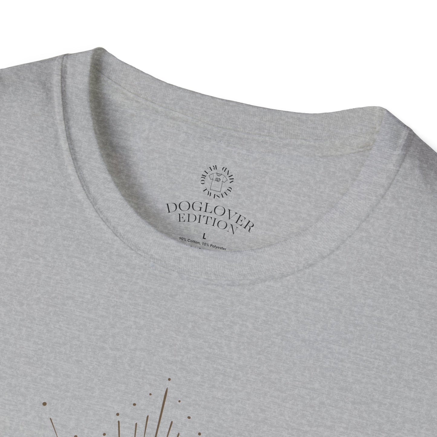 Golden Heart Unisex Softstyle T-Shirt - Perfect Gift for Dog Lovers