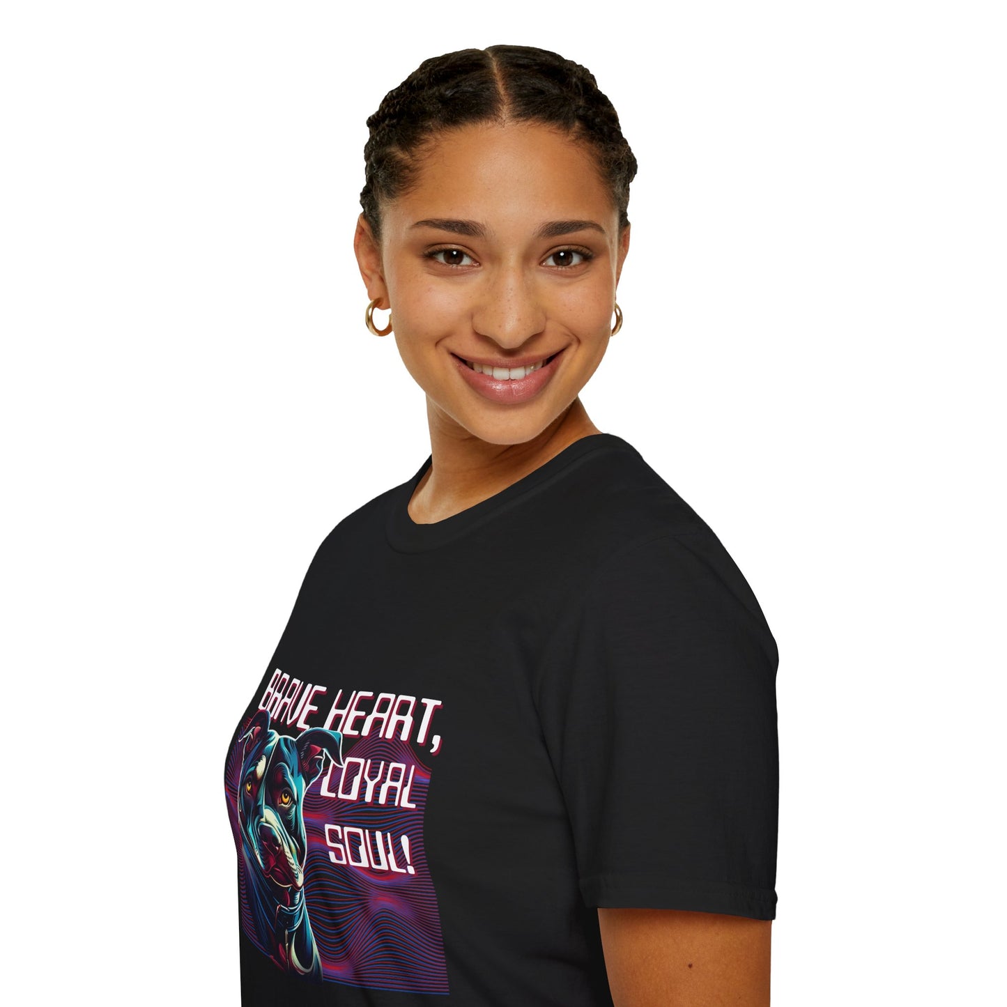 Brave Heart Dog Lover T-Shirt | Unisex Graphic Tee, Pet Memorial Shirt, Gift for Dog Owners, Dog Parent Apparel, Animal Lover Gift