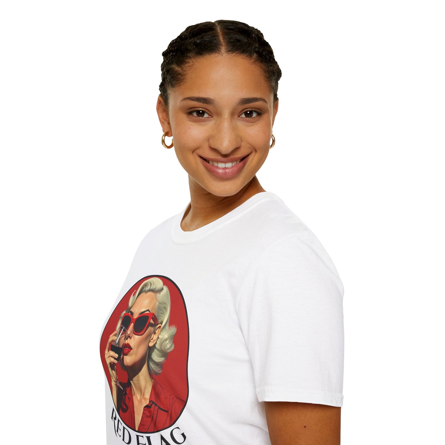 Vintage Red Flag T-Shirt for Fun-Loving Souls.twisted