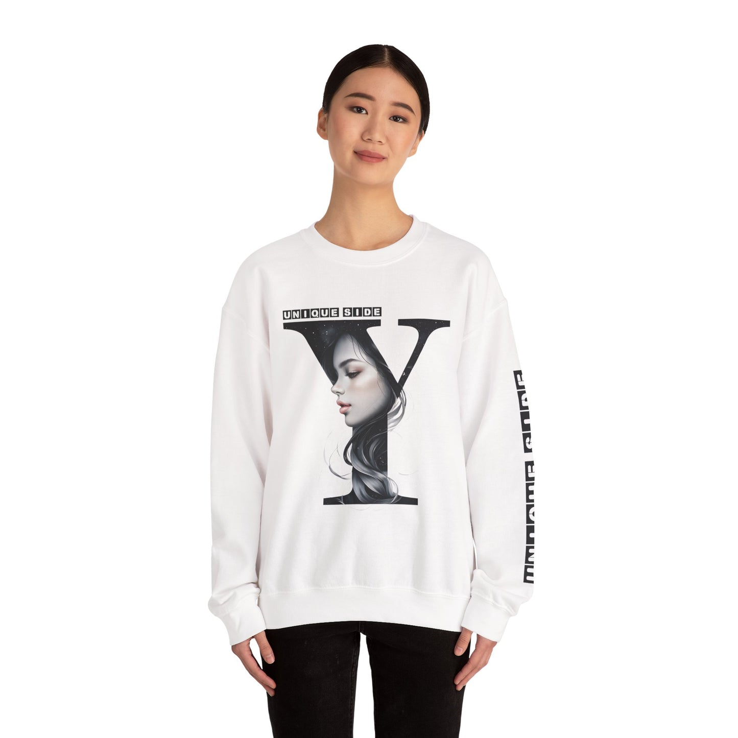 Letter Y, Stylish Artistic Sweatshirt, Trendy Crewneck, Graphic Sweater, Cozy Unisex Top, Unique Gift for Art Lovers, Everyday Comfort