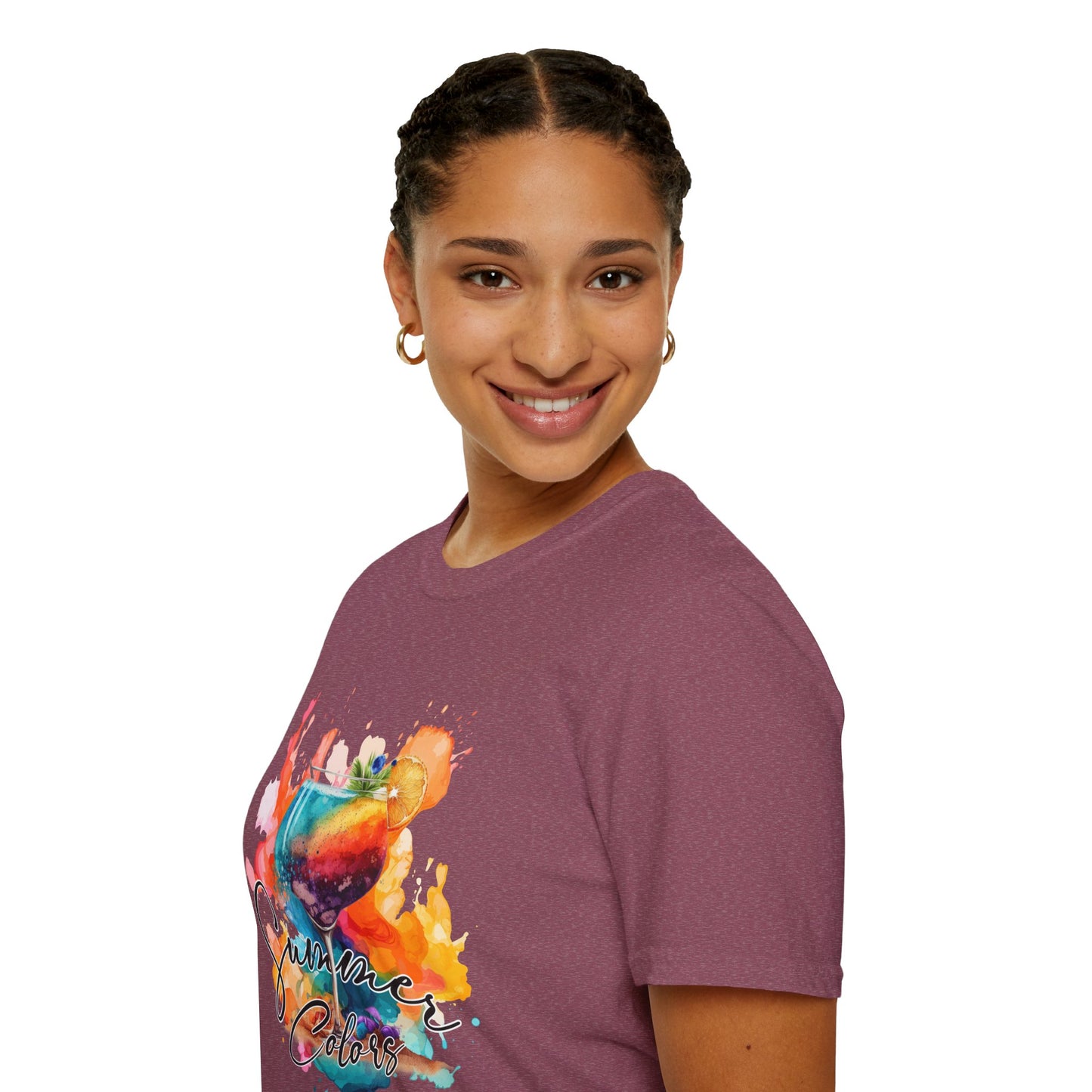Colorful Artistic T-Shirt with Inspirational Design, Unisex Softstyle Tee, Gift for Art Lovers, Casual Wear, Birthday Gift Idea